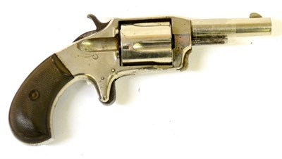 Lot 452 - An American .32 Calibre Five Shot Single Action Revolver, with plated finish, 6.5cm barrel, the top