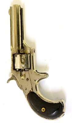 Lot 453 - A Remington .32 Calibre Five Shot Single Action Revolver, with chromed finish, 7cm octagonal...