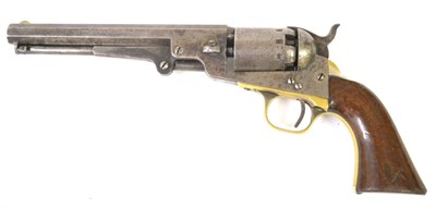 Lot 482 - A Manhattan .36 Calibre Navy Type Single Action Five Shot Percussion Revolver, the 16.5cm octagonal