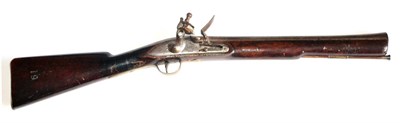 Lot 520 - An 18th Century Tower Flintlock Blunderbuss, the 43cm flared steel barrel with Tower Ordnance...