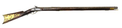 Lot 531 - A Mid 19th Century American Percussion Kentucky Rifle by J M Caswell, Lansingburgh, New York,...