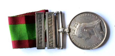 Lot 11 - An Afghanistan 1878-1880 Medal, to 697 Sergt. T. J. Campbell, R.H.A., with Kandahar and Ahmed...