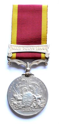 Lot 14 - A Second China War Medal, 1857-1860, to Driver Edwin Abbis, 4th. Bde., Rl. Arty (possibly renamed)