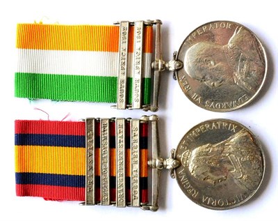 Lot 20 - A Queen's South Africa Medal, 1899-1902, to 28473 Gnr. P. McGuiness, 4th. M.B., R.G.A., with...