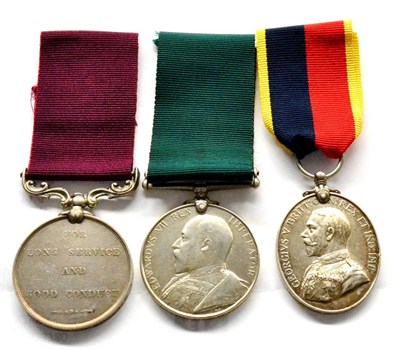 Lot 21 - An Army Long Service and Good Conduct Medal, to 20125, Gun: T. Richmond, Dep: Bd. Lanc. Div:...