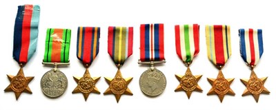 Lot 25 - A Collection of Eight Second World War Medals, comprising: The Pacific Star; The Burma Star;...