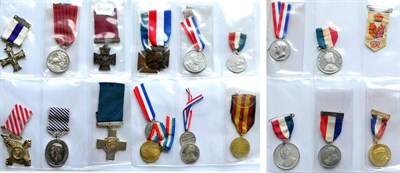 Lot 39 - Six Replica Gallantry Medals, comprising The Victoria Cross, The George Cross, Air Force Cross, The