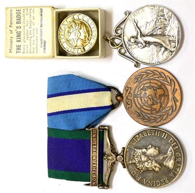 Lot 46 - A Group of Two Medals, to 24711233 Fus. I.J. Harrison, R.R.F., comprising QE II General Service...