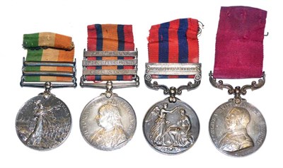 Lot 51 - A Group of Four Medals, comprising India General Service Medal, with Chin-Lushai 1889-1890...