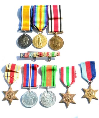 Lot 54 - A First World War Group of Three Medals, to 185396, Dvr. J.E. Todd, R.A., comprising Victory Medal