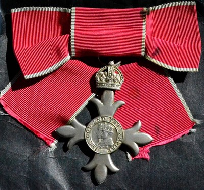 Lot 60 - The Most Excellent Order of the British Empire, M.B.E. (Civil) Member, shoulder badge with ribbon