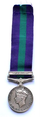 Lot 62 - A George VI General Service Medal, to 5251131 Pte. J. Griffin, Worcs. R., with Palestine clasp