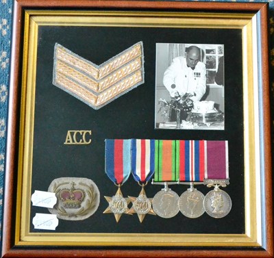 Lot 70 - A Second World War Group of Five Medals, to W/O William Augustus Freelove, comprising The 1939-1945