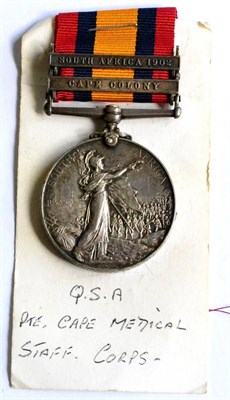 Lot 76 - A Queen's South Africa Medal, to 169 Pte. J.E. Redcliffe, C.M.S.C., with two clasps comprising...