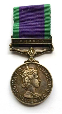 Lot 86 - A QE II General Service Medal, with Borneo clasp, to 4157141 Cpl. E. Mitchell, R.A.F.