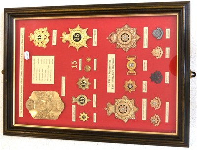 Lot 95 - A Collection of Eighteen Brass, White Metal and Other Military Badges, charting the progression...