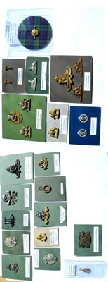 Lot 118 - Two Sets of Cap and Collar Badges, for The York and Lancaster Regiment and The Royal Artillery;...