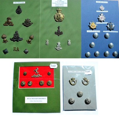 Lot 122 - A Collection of Military and Other Badges, Buttons and Similar, pertaining to Victorian Rifle...