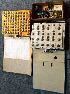 Lot 124 - A Large Accumulation of Military and Other Buttons and Badges, mostly staybrite examples, contained