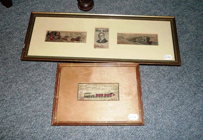 Lot 469 - A Stevengraph: Depicting a Steam Engine Pulling Carriages Through a Road Bridge, inscribed...