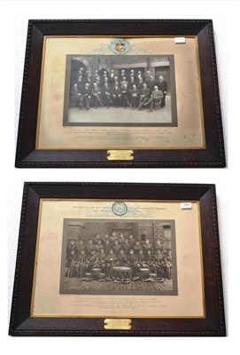 Lot 159 - A Pair of Oak Framed Photographs, by Denton & Co., Barnsley, respectively illuminated with a...