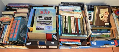 Lot 165 - Four Boxes of Books on Militaria, pertaining to military campaigns post-Second World War, Royal Air