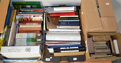 Lot 168 - Four Boxes of Books on Regimental History and Related Subjects, including Durham Light Infantry and