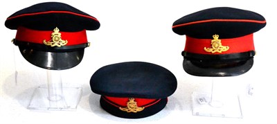 Lot 185 - A No.1 Dress Peaked Cap, to the Royal Artillery; another, later example; and a Forage Cap, to...