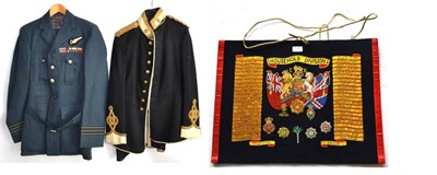 Lot 216 - An R.A.S.C. Officer's No.1 Dress Uniform, comprising jacket with braid-embellished, white faced...