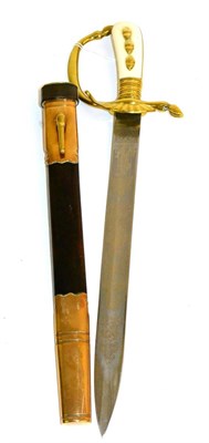 Lot 232 - A Fine Quality Second World War German Forester's Dirk, the single-fullered blade finely etched...