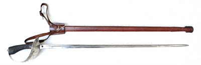 Lot 237 - A 1912 Pattern Cavalry Officer's Sword, by W Anderson & Sons, the single edged fullered steel blade