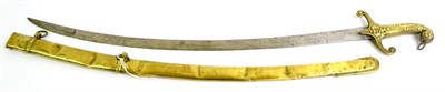 Lot 250 - A 19th Century Bandsman's Sword, with plain, curved, single edge blade, 72cm (28.5in) long, the...