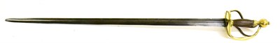 Lot 258 - An 18th Century Continental Walloon-Type Sword, the twin-edged blade 82.5cm long with central...