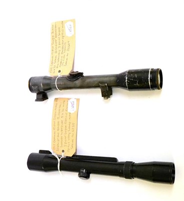 Lot 307 - A Bischoff Braunscweig, Dinox, 4x32 Rifle Scope, No.26407, with three point sniper reticle,...