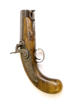 Lot 348 - An Early 19th Century Irish type ";Manstopper"; Percussion Cap Overcoat Pistol, the 10.2cm, 16 bore