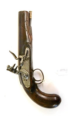 Lot 353 - An Early 19th Century Flintlock Pistol by Dobson, Dublin, the 17cm barrel bearing proof marks...