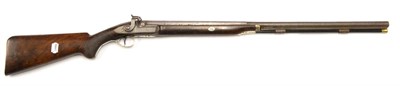 Lot 361 - An Early 19th Century Silver-Mounted Percussion Cap Sporting Gun, unsigned, the part octagonal...