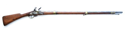 Lot 362 - An Early 20th Century Indian Three Band Flintlock Musket, barrel length 110.5cm, overall length...