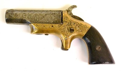 Lot 375 - A Southerner Rimfire Derringer, the octagonal barrel, length 6.2cm, stamped ";Southerner"; to...