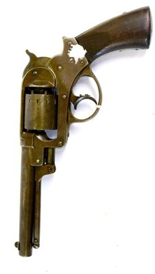 Lot 377 - A Starr .44 Calibre Six-Shot Percussion Revolver, the barrel length 15cm, stamped to the left...