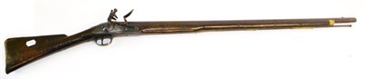 Lot 381 - An Early 19th Century Brown Bess Flintlock Musket, the barrel length 100cm, the lockplate...