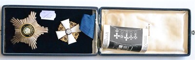 Lot 5 - Finland Order of the White Rose, Grand Commander's Set of Insignia, by Tillander of Helsinki,...