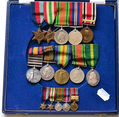 Lot 17 - A Father and Son Group of Medals, including a group of five to 269411 SJT. J.C. HAIN, R.E.,...