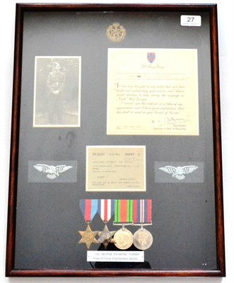 Lot 27 - A Second World War Group of Four Medals, awarded to LAC George Raymond Turner, Royal Air Force...