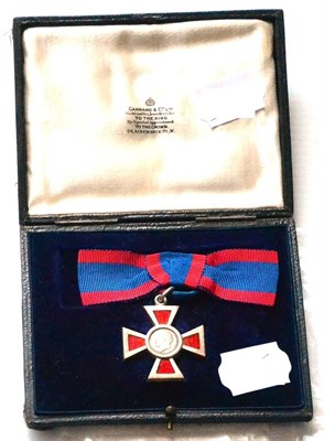 Lot 40 - A Royal Red Cross, 2nd Class, George V, with ribbon, in original Garrard & Co. Ltd. case of issue