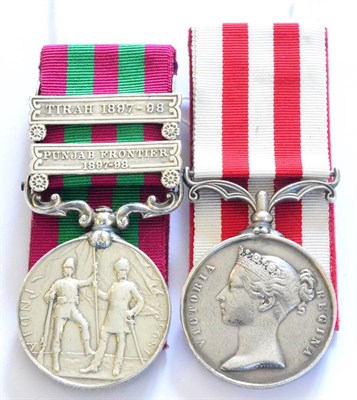 Lot 59 - An India Medal 1896, renamed to 3424. Cpl.G.J.BYRNE 2ND RL. DUBLIN FUSRS:, with two clasps...