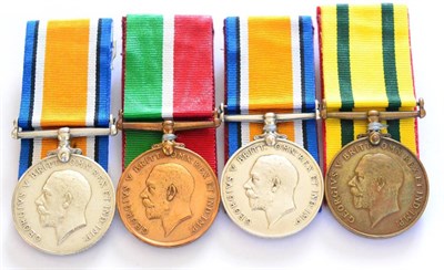 Lot 75 - Four Single First World War Medals, comprising:- a Territorial Force War Medal, awarded to...