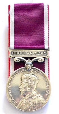 Lot 78 - An Army Long Service and Good Conduct Medal, with REGULAR ARMY suspender bar, awarded to...