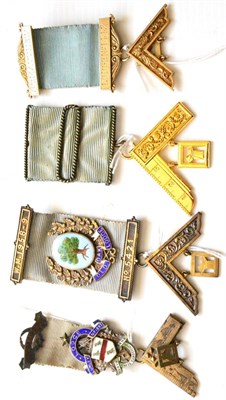 Lot 96 - A Silver Gilt and Enamel Masonic Past Master's Jewel, Lumley Lodge No.1893, inscribed verso,...