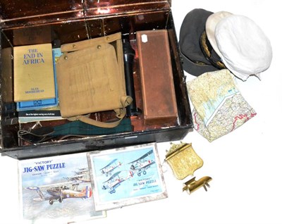 Lot 109 - A Small Collection of Militaria, including a Royal Danish Air Force Peaked Cap, post 1950's; a...